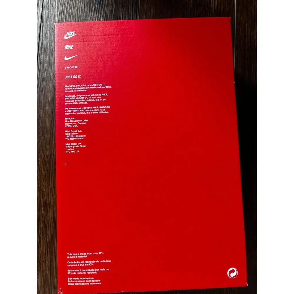 Nike Empty Shoe Box Red White Replacement Box Only Sneaker Storage Display Sz7